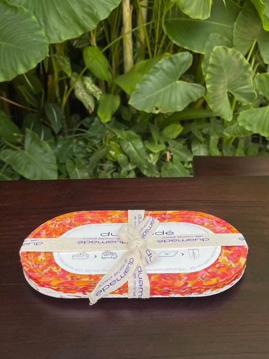 Orange / White Buluh Tray