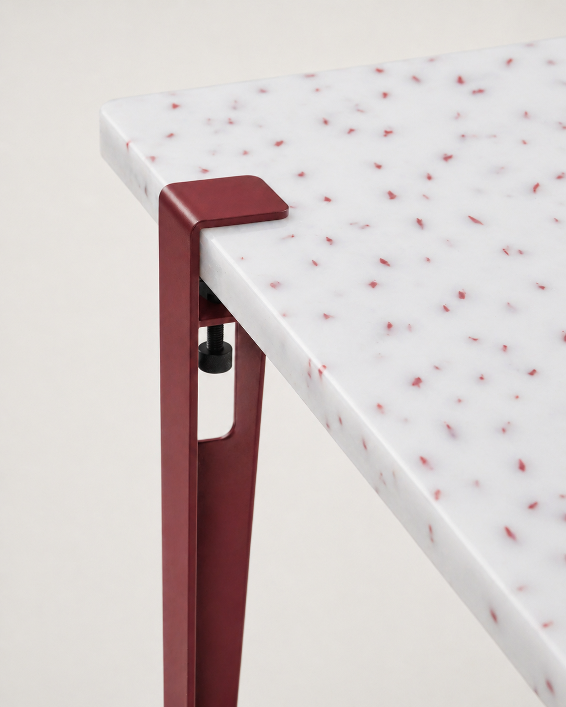 Mesa consola con tablero Tinto y patas granate duagallery:tinto--granate