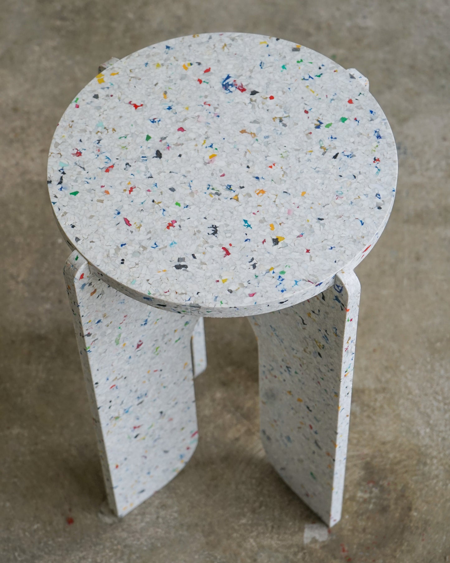 Bulan White Stool