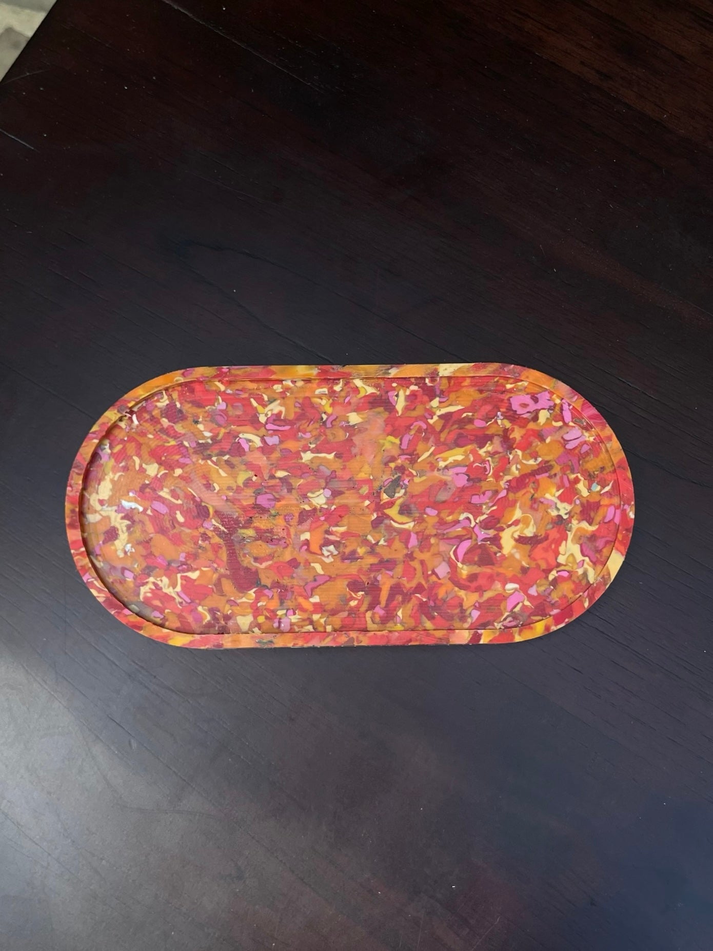 Orange / White Buluh Tray