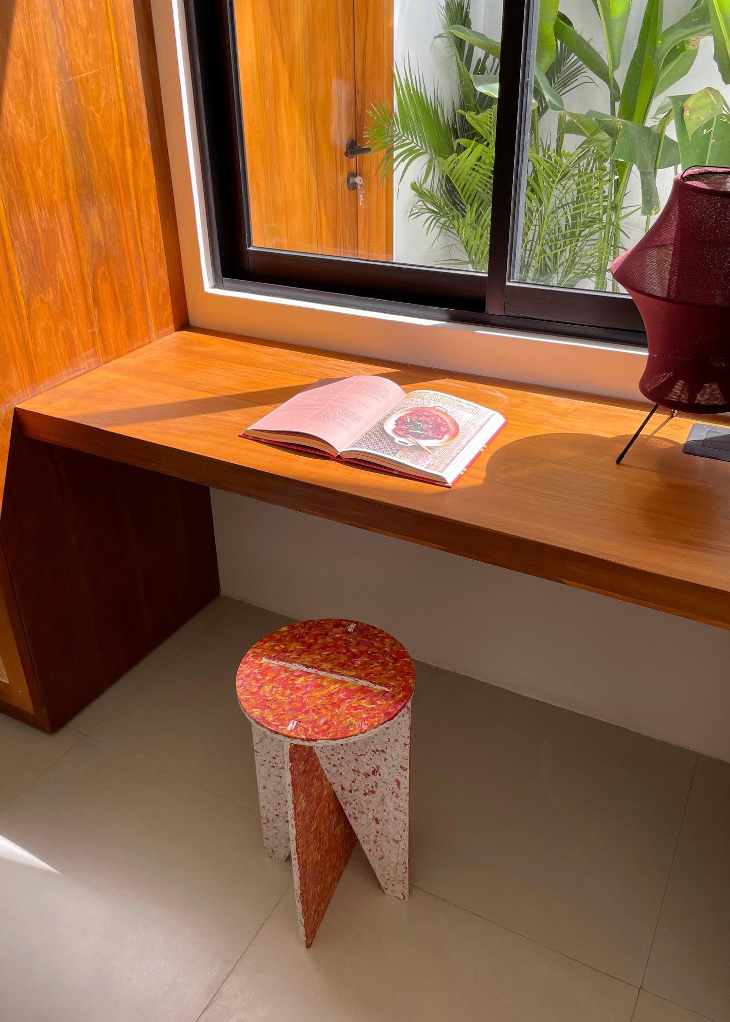 Kirana Orange Stool