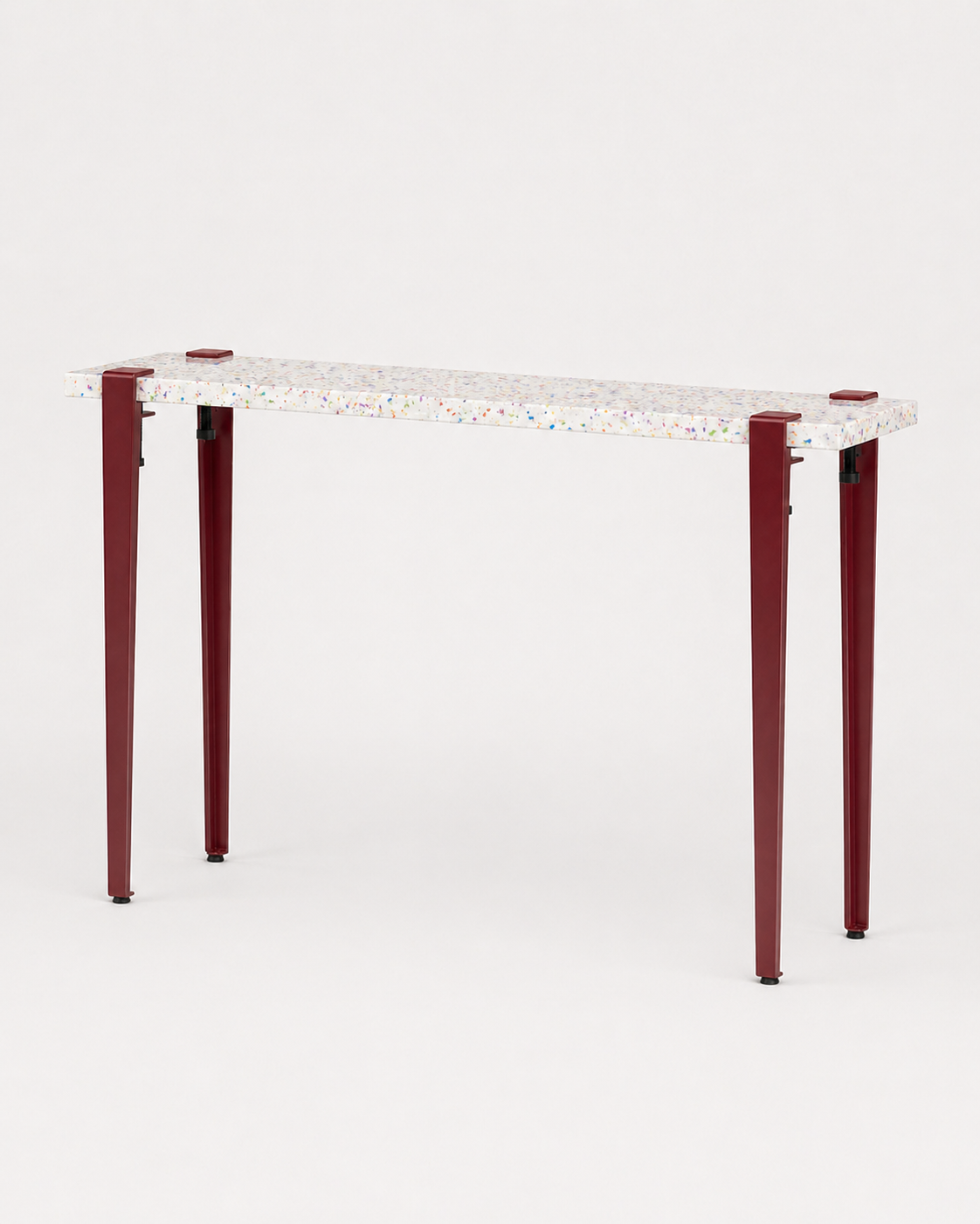 Mesa consola con tablero Maui y patas granate duagallery:maui--granate
