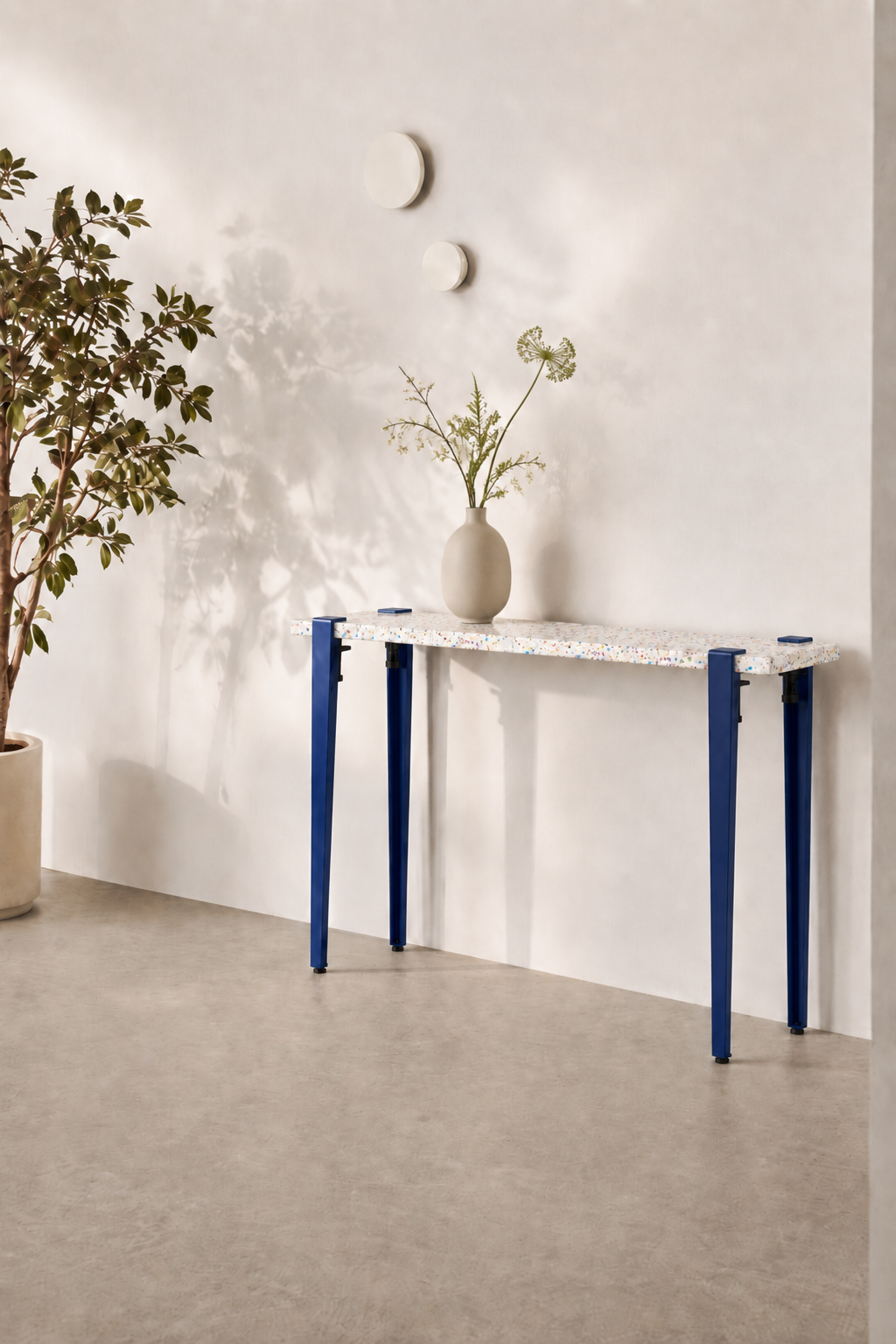 Mesa consola con tablero Maui y patas azul duagallery:maui--azul