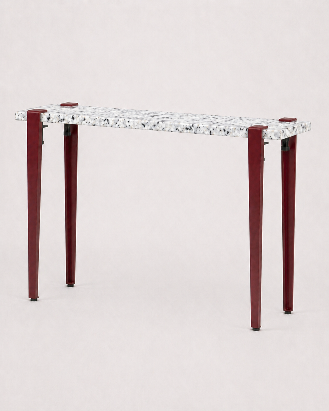 Mesa consola con tablero Nora y patas granate duagallery:nora--granate