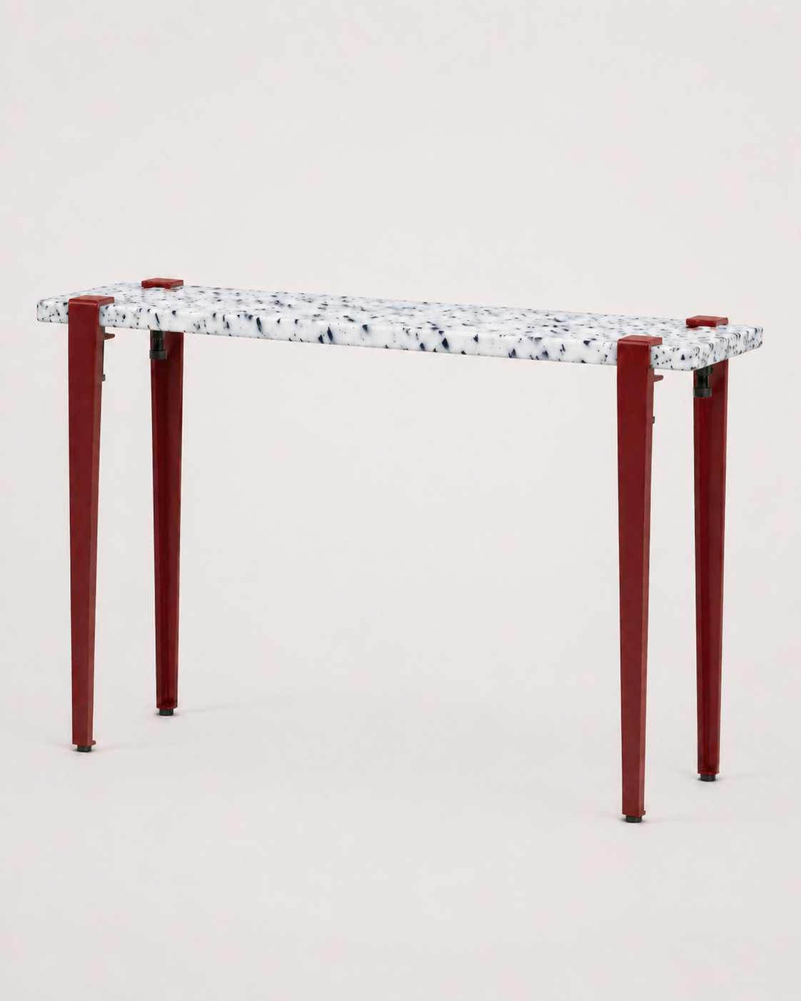 Mesa consola con tablero Saga y patas granate duagallery:saga--granate