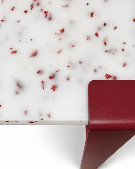 Mesa consola con tablero Tinto y patas granate duagallery:tinto--granate