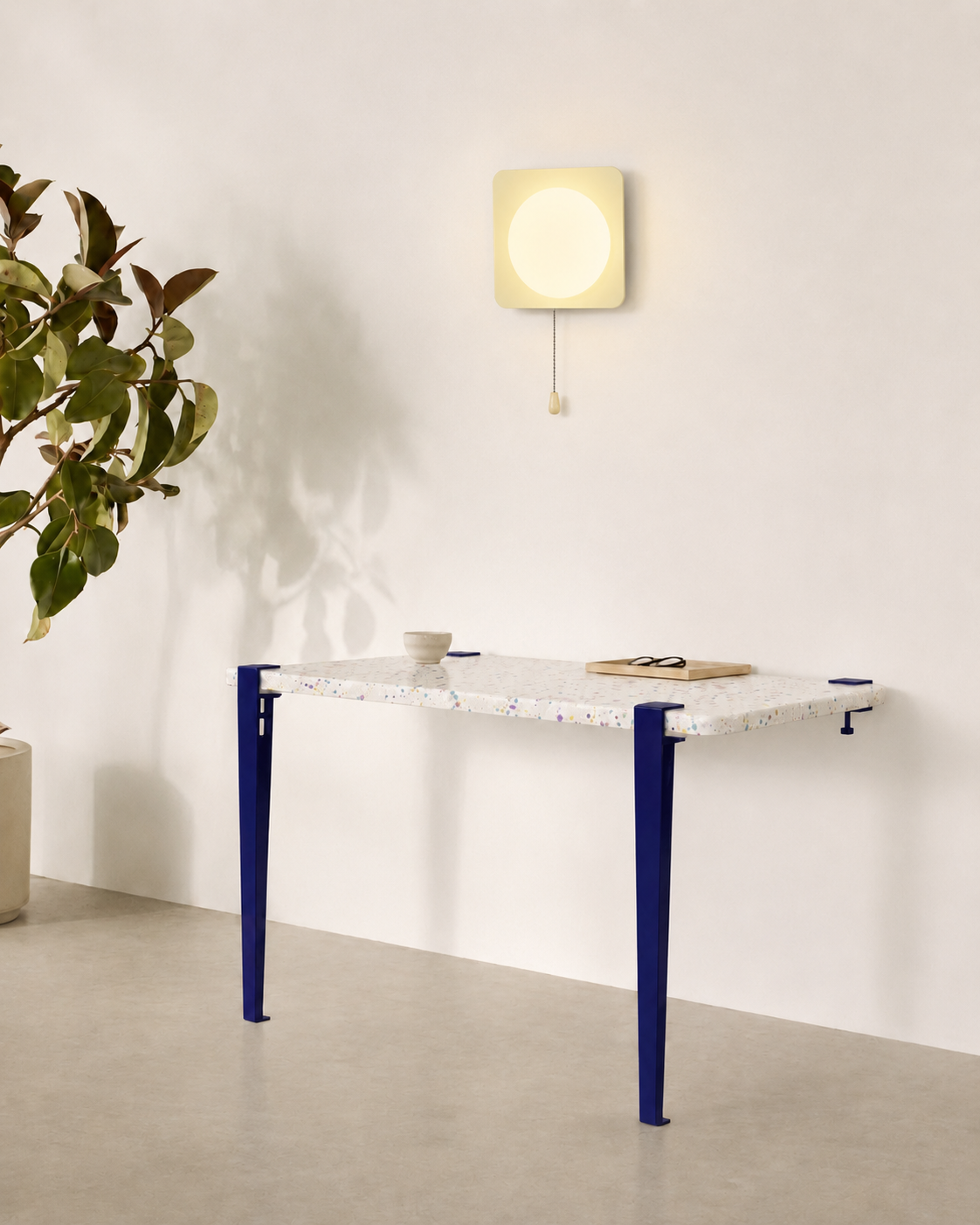 Mesa consola con tablero Maui y patas granate duagallery:maui--azul